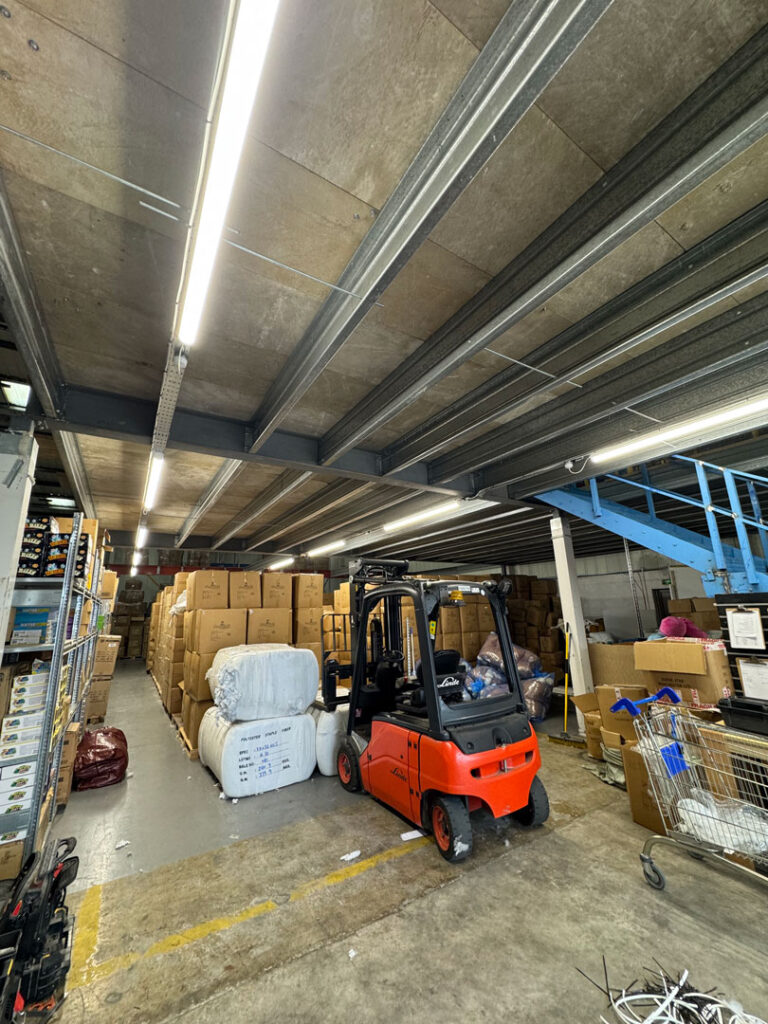 Factory Lighting Install – New Mezzanine Level